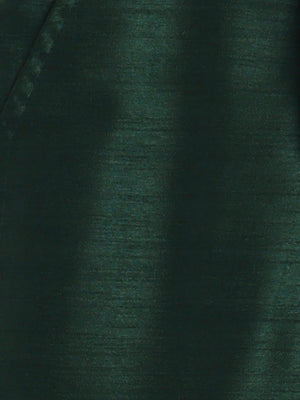 Kids Ethnic Cotton Silk Blend Sequin Print Indo-Western Sherwani Set for Boys