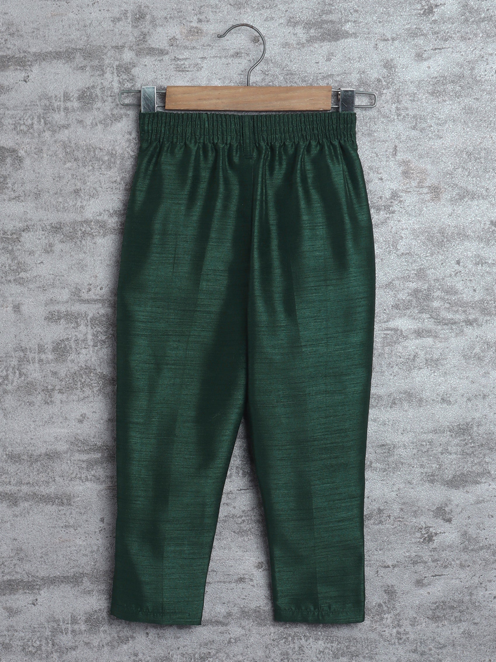 Kids Ethnic Cotton Silk Blend Sequin Print Indo-Western Sherwani Set for Boys