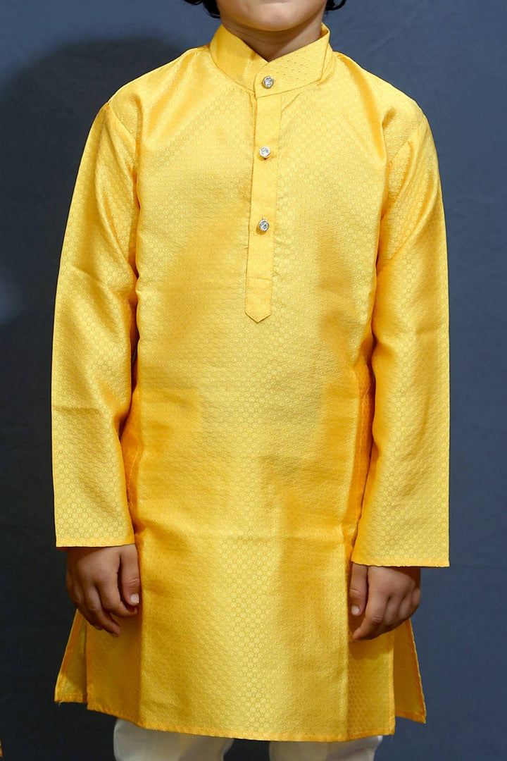 Ahhaaaa Kids Ethnic Silk Blend Kurta Pajama Set For Boys Kids