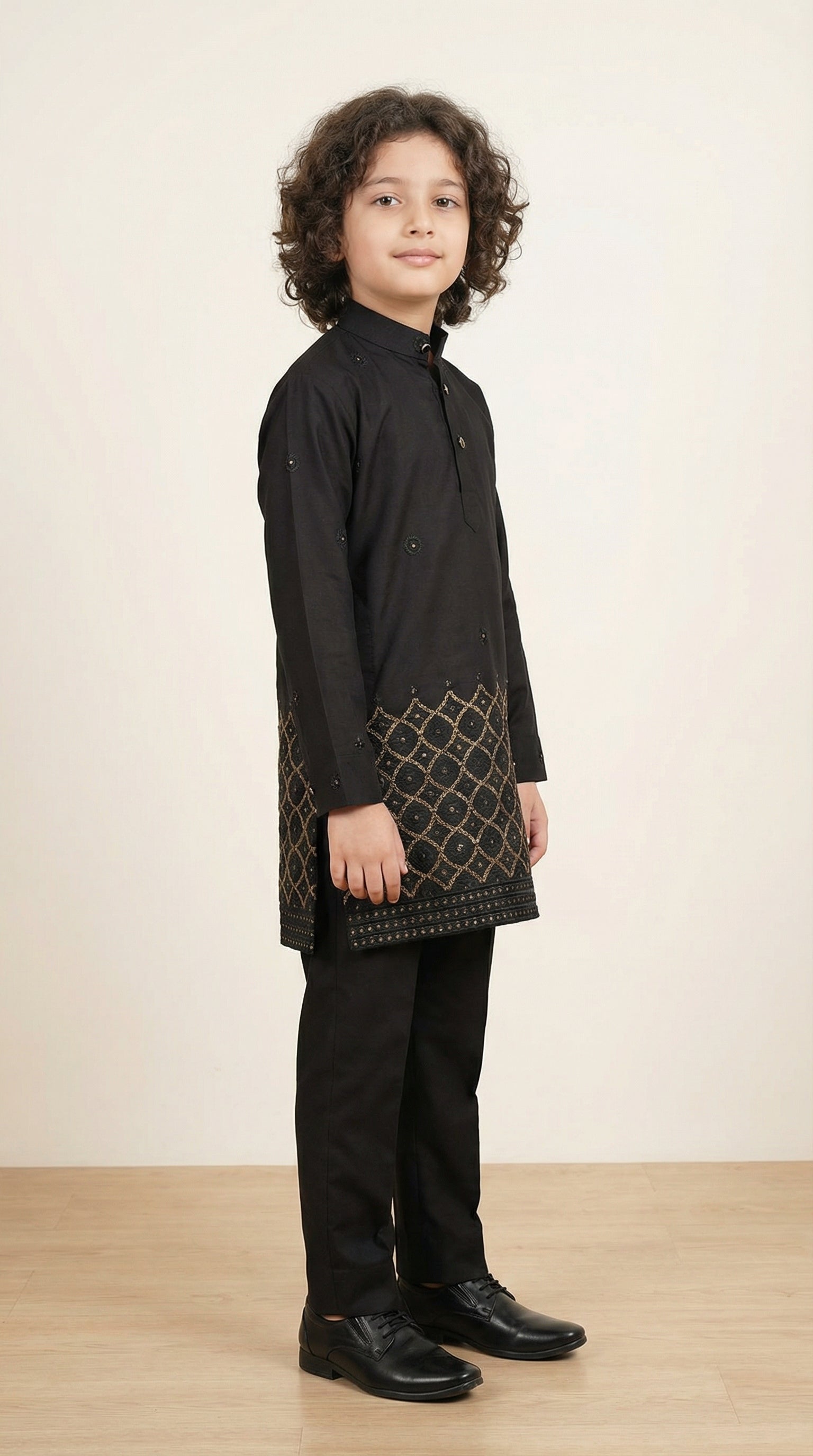 Ahhaaaa Boys Premium Viscose Kurta Set: Elegant Embroidered Festive Wear for Ages 2-11