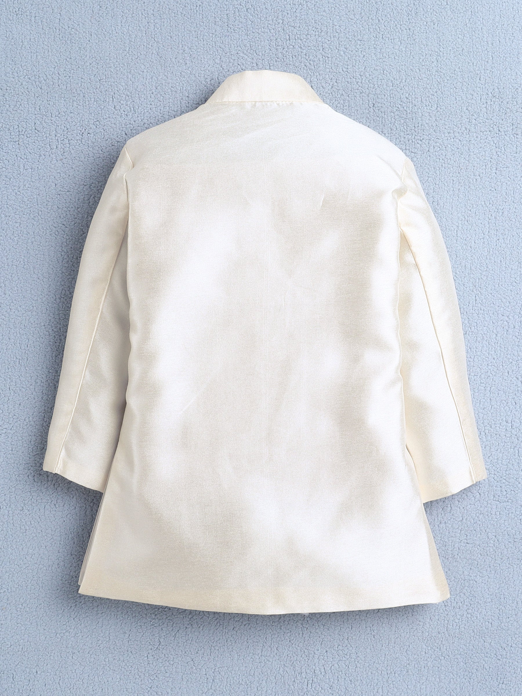 Ahhaaaa Boys Jacquard Sherwani Set | Gold, Pink, Green | Ethnic Party Wear 2-11Y