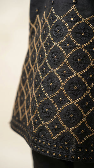 Ahhaaaa Boys Premium Viscose Kurta Set: Elegant Embroidered Festive Wear for Ages 2-11