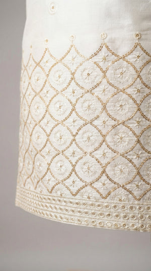 Ahhaaaa Boys Premium Viscose Kurta Set: Elegant Embroidered Festive Wear for Ages 2-11