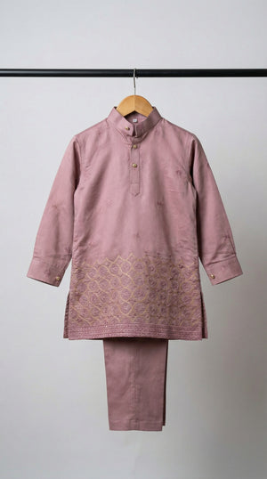 Ahhaaaa Boys Premium Viscose Kurta Set: Elegant Embroidered Festive Wear for Ages 2-11