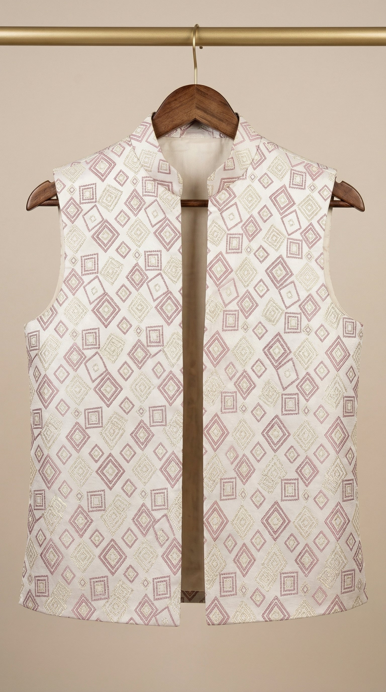 The Royal Diamond Collection: Boys 2-Piece Attached Indo-Western Set