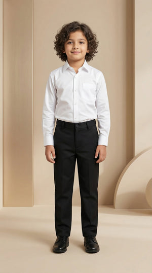 Ahhaaaa Boys Luxury Black Japani Silk Tuxedo Suit with Shoulder Embroidery (2-8 Years)