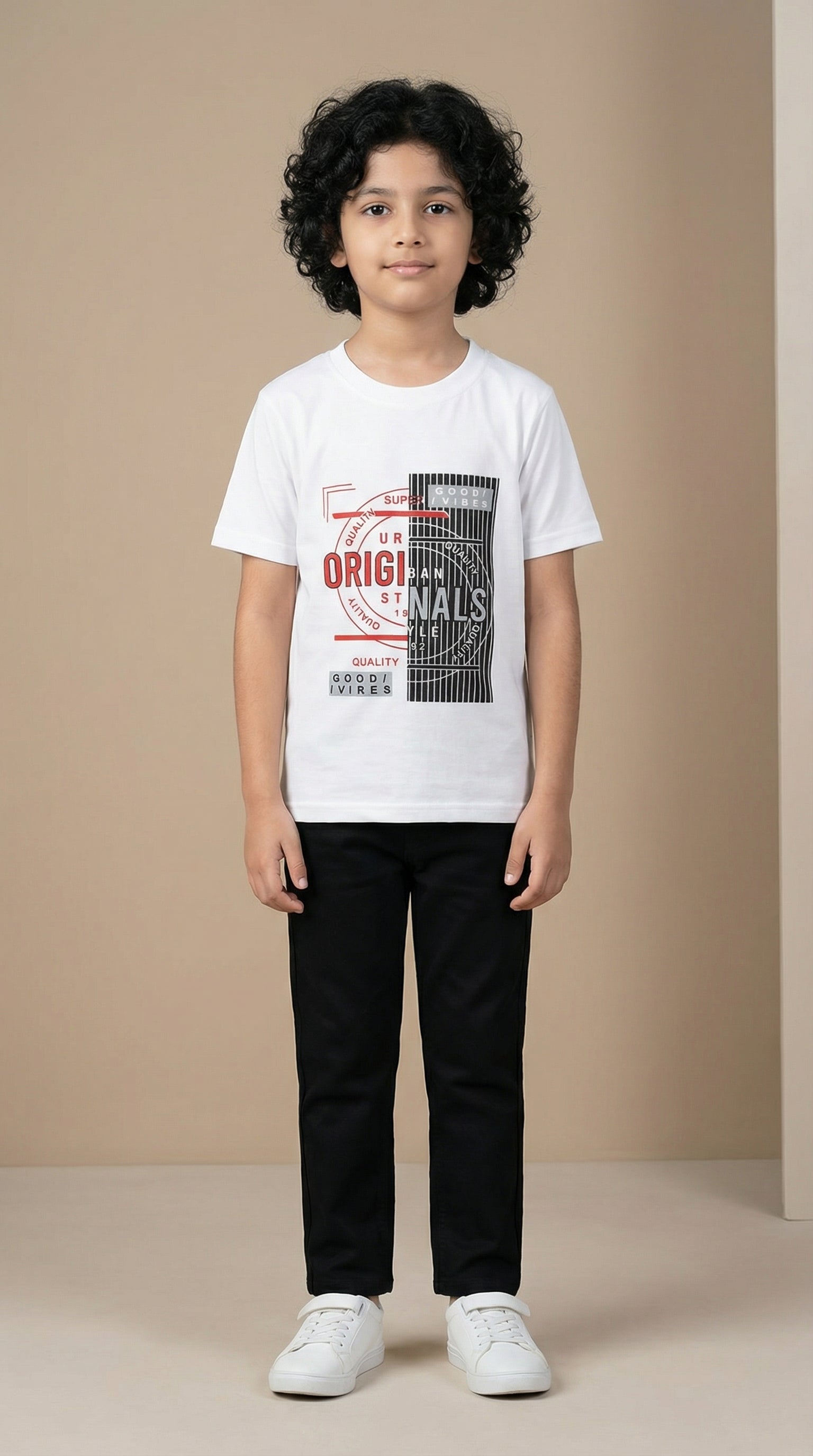 Ahhaaaa Boys' Japani Silk Indo-Western Safari Suit Set (Beige and Grey)