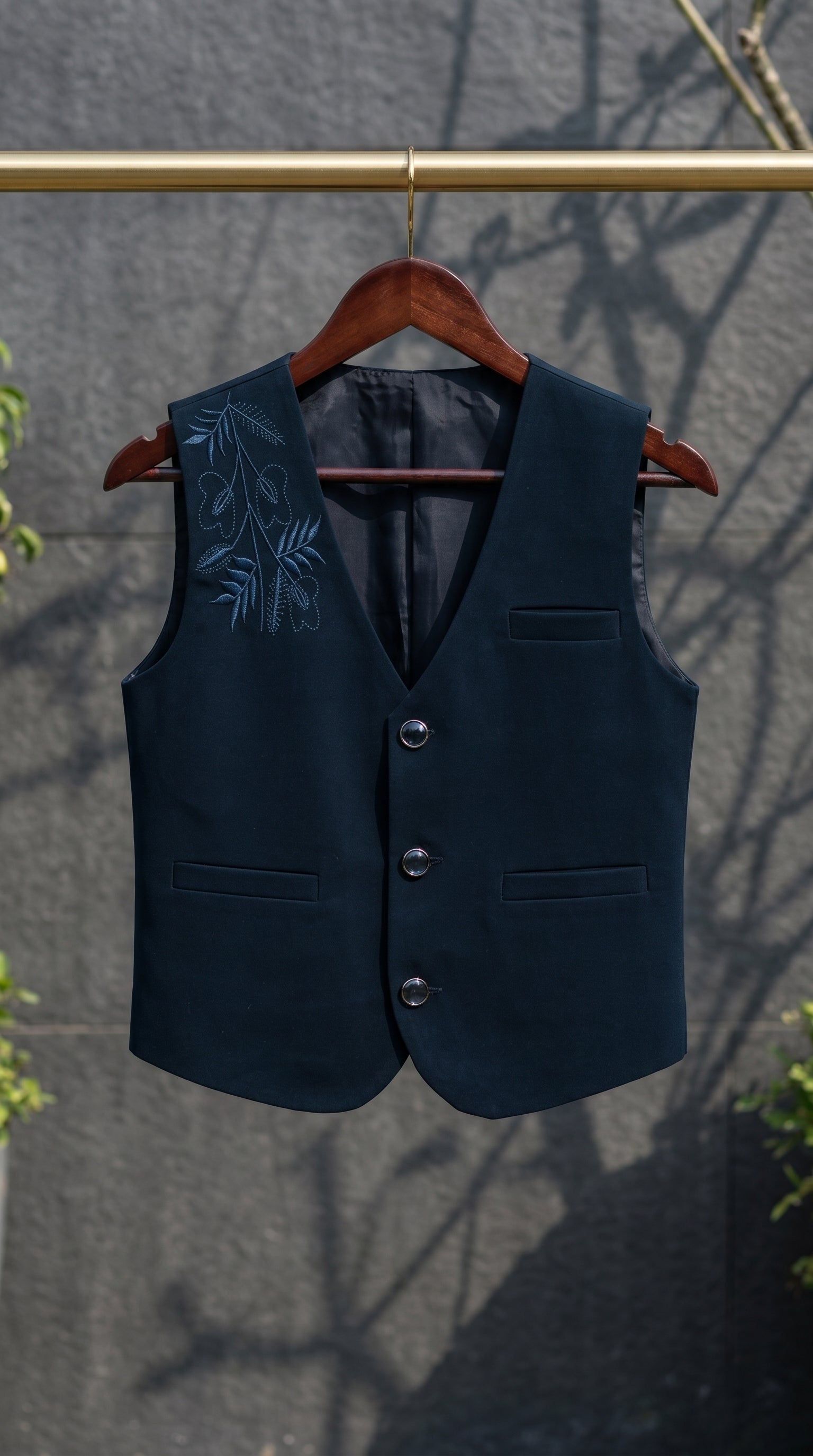 Ahhaaaa Boys 3-Piece Formal Waistcoat Suit Set with Shirt & Bow Tie - Black, Navy, Wine (2-8 Years)
