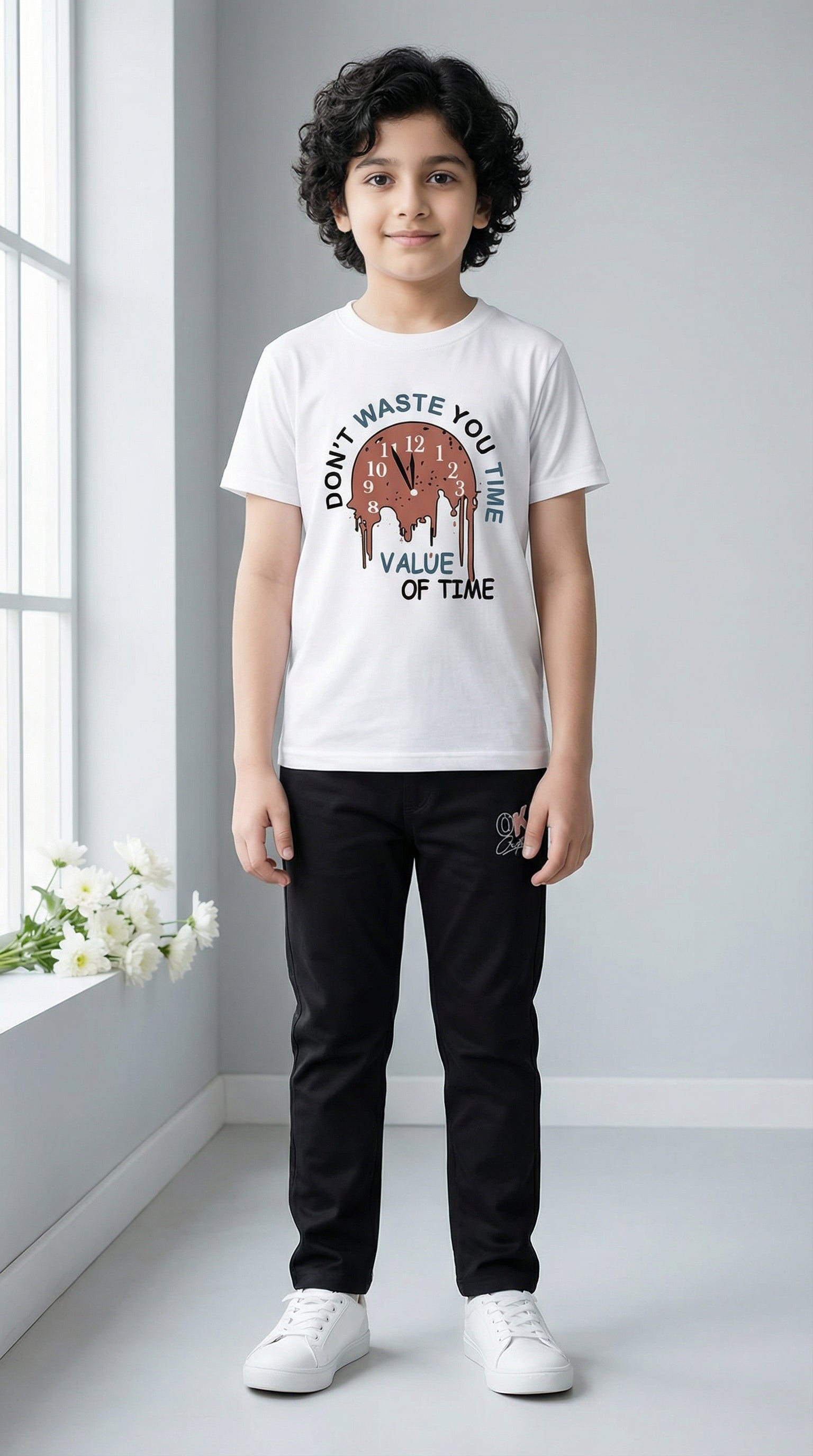 Ahhaaaa Boys' Luxury Japani Silk Striped Indo-Western Blazer & Trouser Set (Ages 2-8Y)