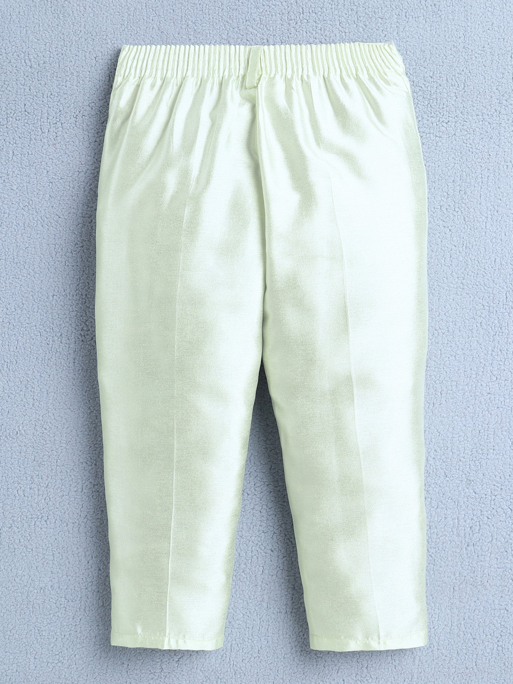 Ahhaaaa Boys Jacquard Sherwani Set | Gold, Pink, Green | Ethnic Party Wear 2-11Y