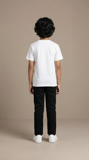 Ahhaaaa Boys' Japani Silk Indo-Western Safari Suit Set (Beige and Grey)