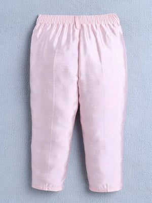 Ahhaaaa Boys Jacquard Sherwani Set | Gold, Pink, Green | Ethnic Party Wear 2-11Y