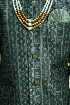 Ahhaaaa Boys Indo-Western Sherwani Set | Kids Jodhpuri Style Achkan for Wedding