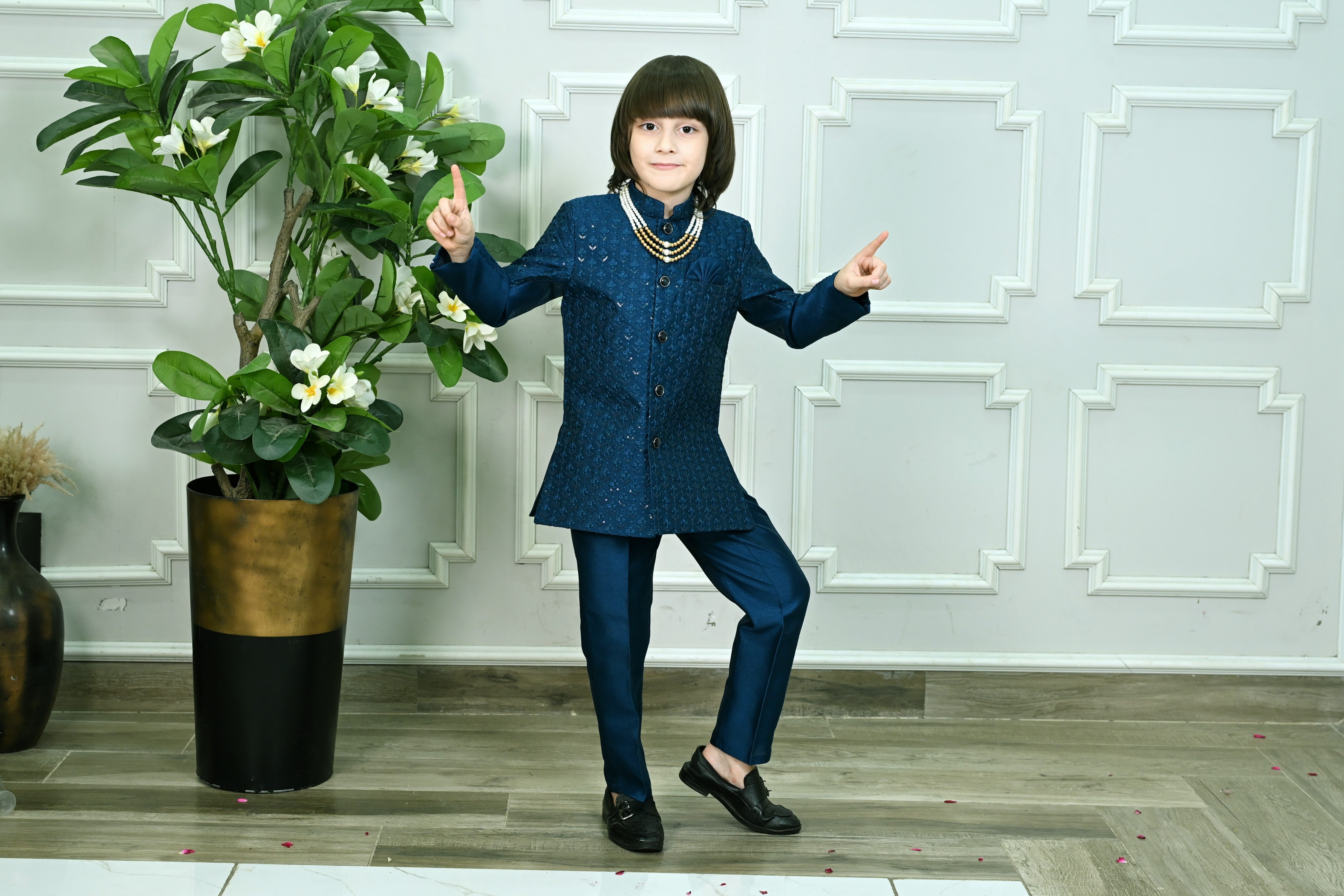 Ahhaaaa Boys Jodhpuri Suit Set | Kids Indo-Western Bandhgala for Wedding