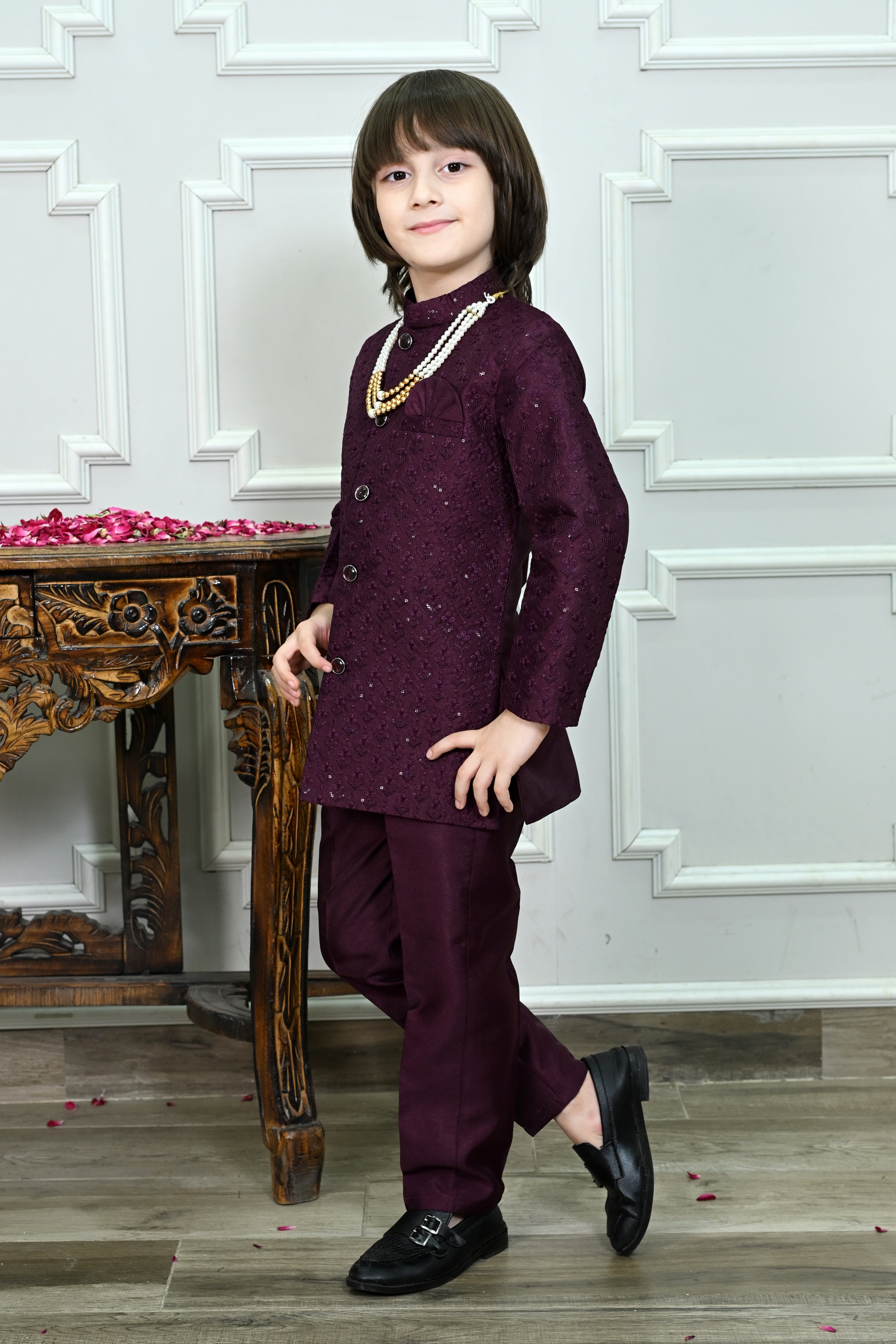 Ahhaaaa Boys Jodhpuri Suit Set | Kids Indo-Western Bandhgala for Wedding