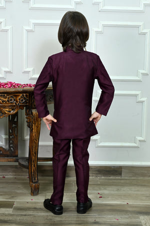 Ahhaaaa Boys Jodhpuri Suit Set | Kids Indo-Western Bandhgala for Wedding