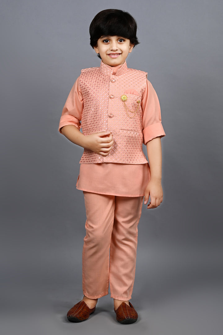 Ahhaaaa Traditional Indian Wear Bollywood Indo-Western Sherwani for Boys