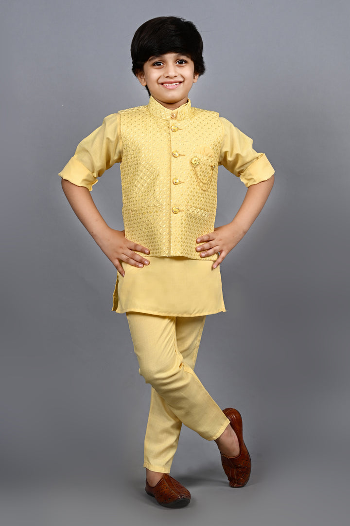 Ahhaaaa Traditional Indian Wear Bollywood Indo-Western Sherwani for Boys