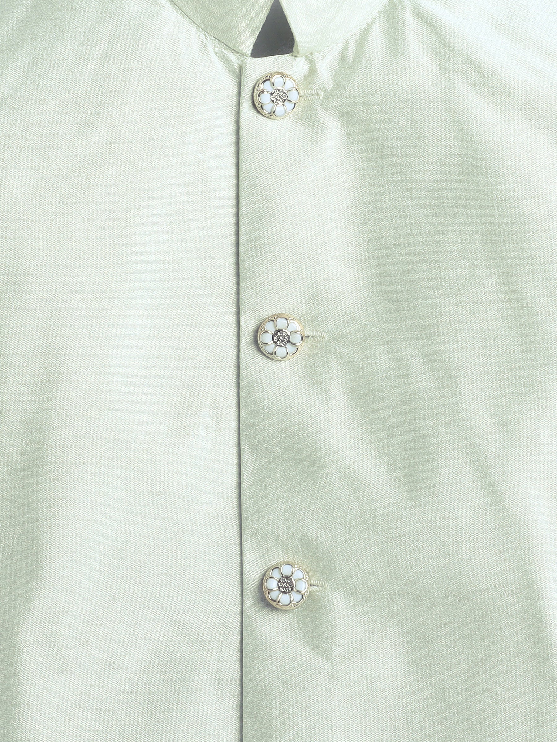 Ahhaaaa Boys Jacquard Sherwani Set | Gold, Pink, Green | Ethnic Party Wear 2-11Y