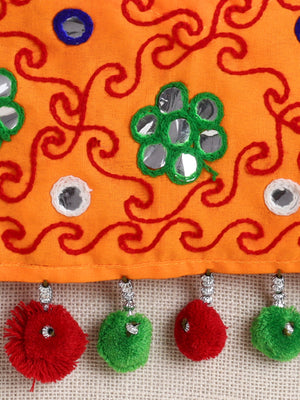 Ahhaaaa "Vibrant Vibes" Ghagra Choli for Little Girls | Kids' Embroidered Ghagra Choli Set with Dupatta