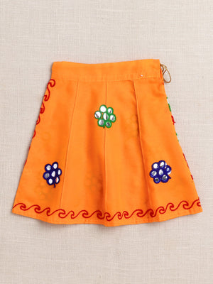 Ahhaaaa "Vibrant Vibes" Ghagra Choli for Little Girls | Kids' Embroidered Ghagra Choli Set with Dupatta
