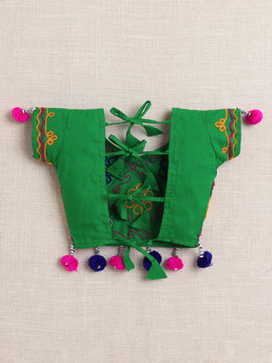 Ahhaaaa "Vibrant Vibes" Ghagra Choli for Little Girls | Kids' Embroidered Ghagra Choli Set with Dupatta