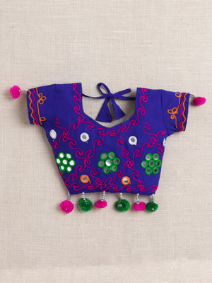 Ahhaaaa "Vibrant Vibes" Ghagra Choli for Little Girls | Kids' Embroidered Ghagra Choli Set with Dupatta