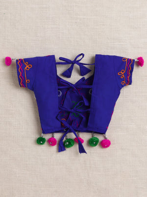 Ahhaaaa "Vibrant Vibes" Ghagra Choli for Little Girls | Kids' Embroidered Ghagra Choli Set with Dupatta