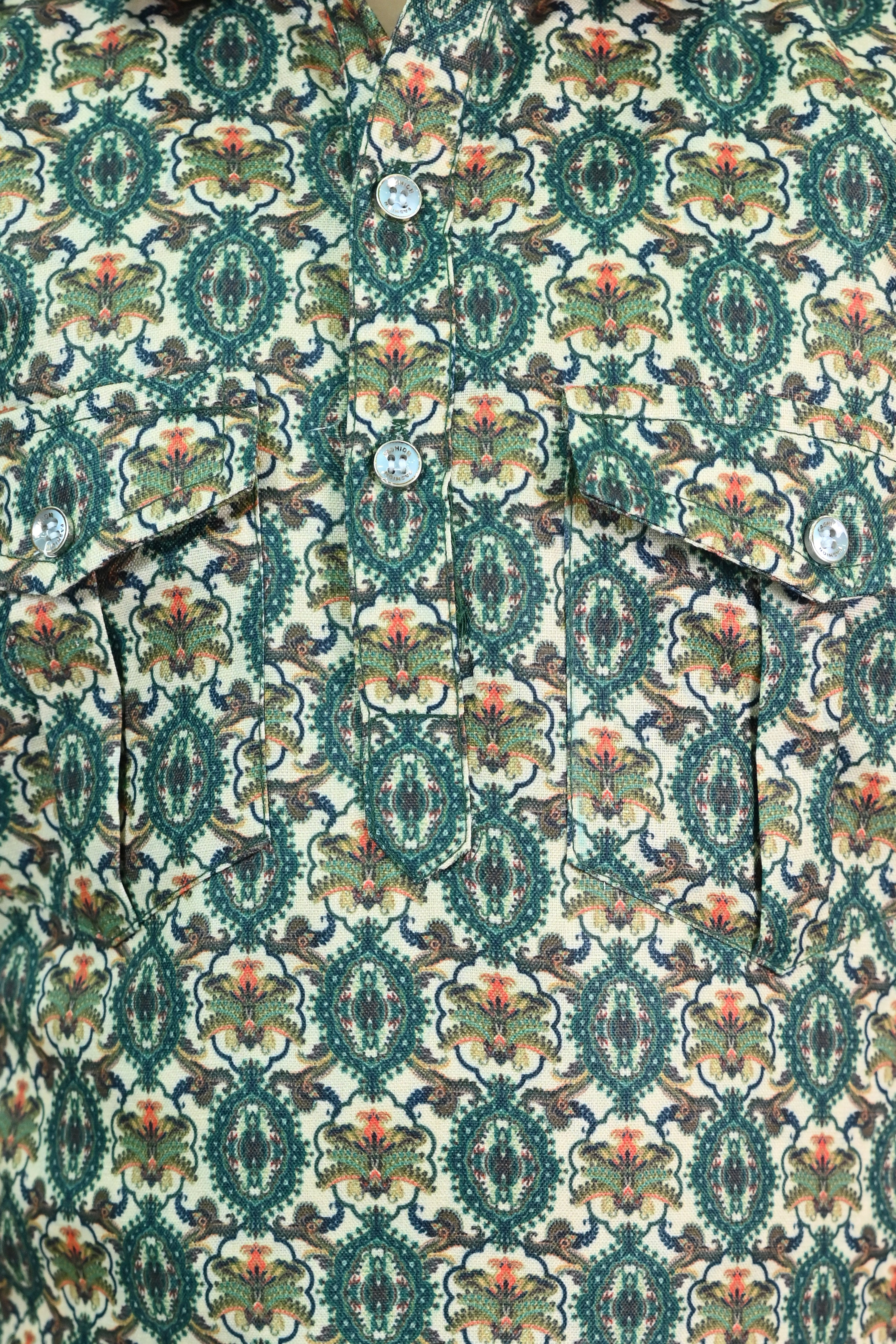 Ahhaaaa Floral Boys' Pathani Kurta Pajama Set - Eid & Ramadan Festive Wear for Kids