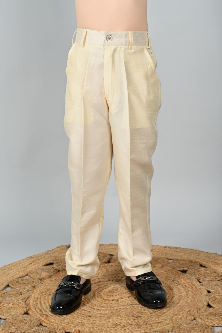 Ahhaaaa Kids Sequin Embedded Indo-Western Set, Kurta, Pajama and Waistcoat Set for Boys