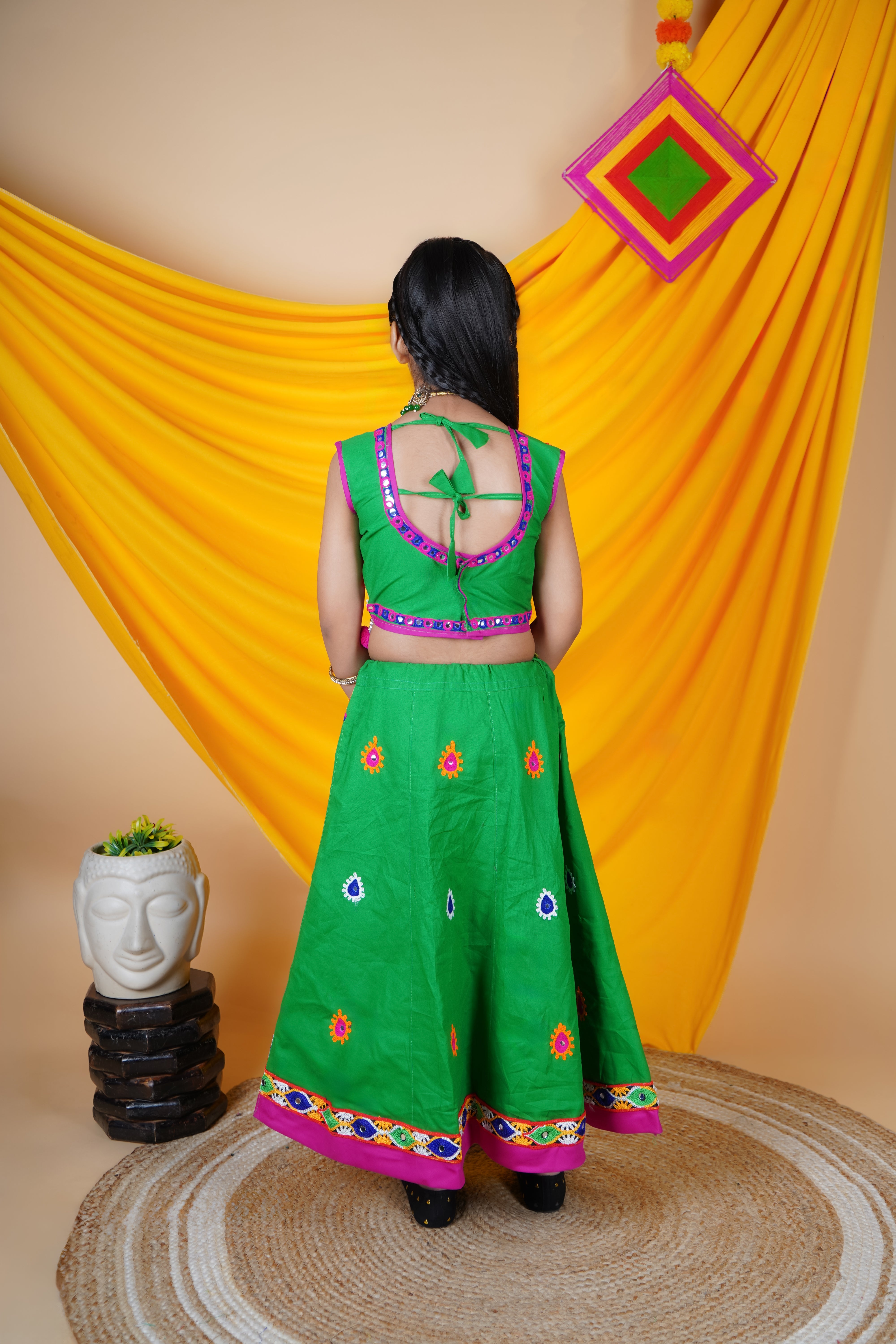 green garba dress Garba Dresses Online in India main image 0
