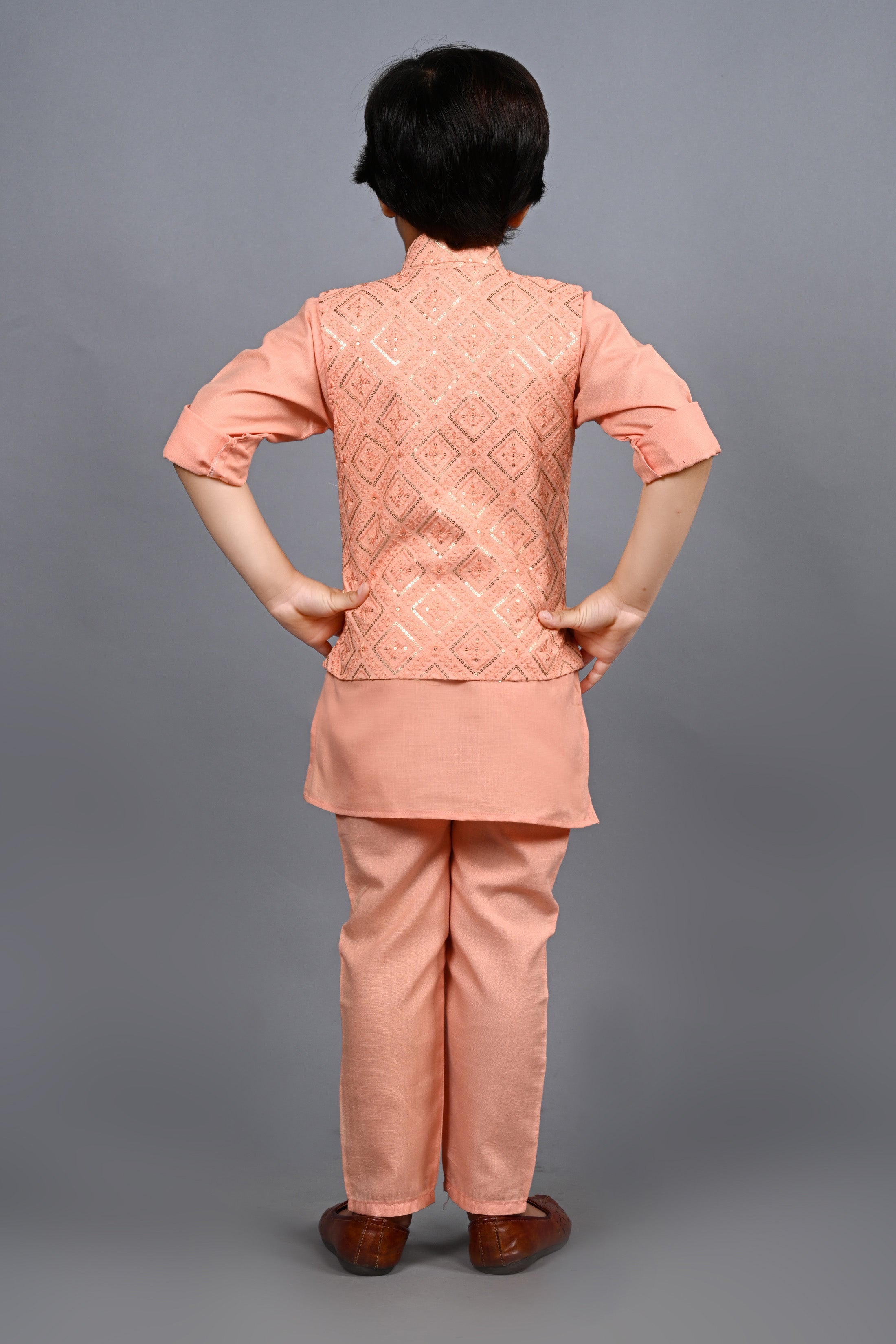 Ahhaaaa Traditional Indian Wear Bollywood Indo-Western Sherwani for Boys