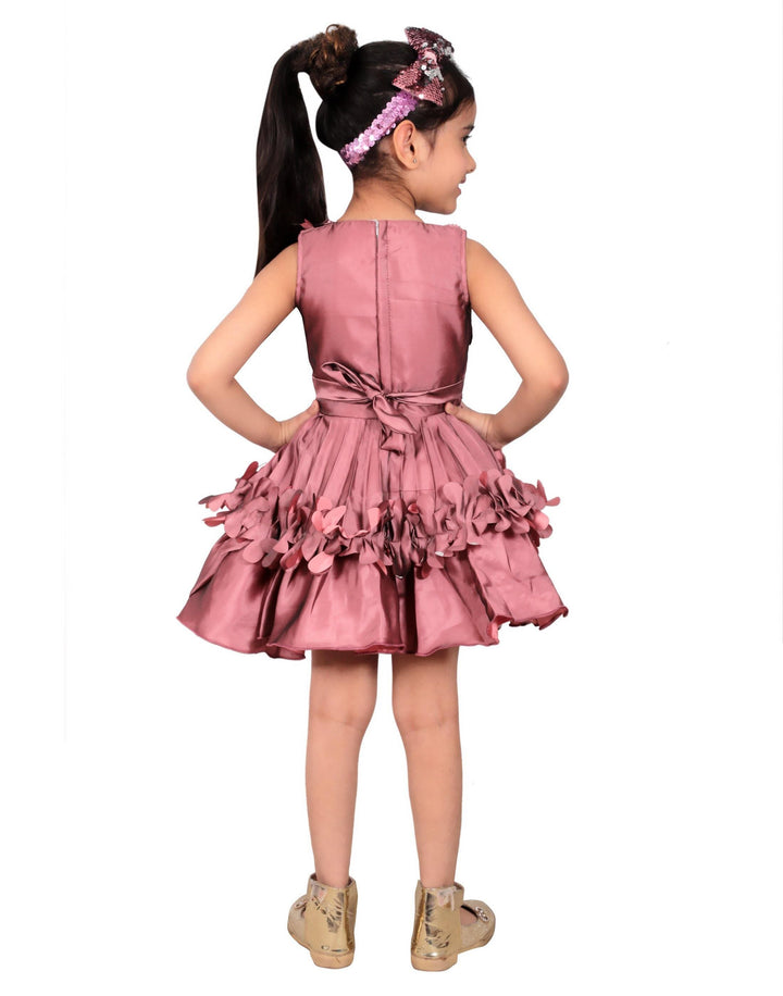 Ahhaaaa Olive Party Wear Dress for Baby Girls - ahhaaaa.com