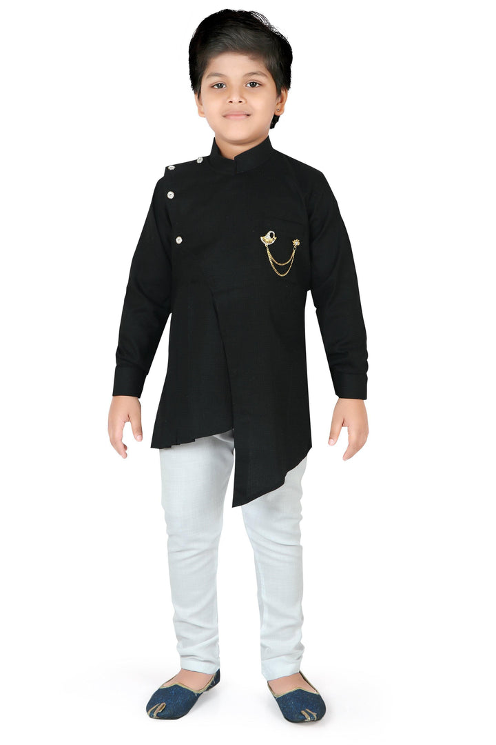 Ahhaaaa Boy's Cotton Ethnic Wear Casual Kurta and Pyjama Set - ahhaaaa.com