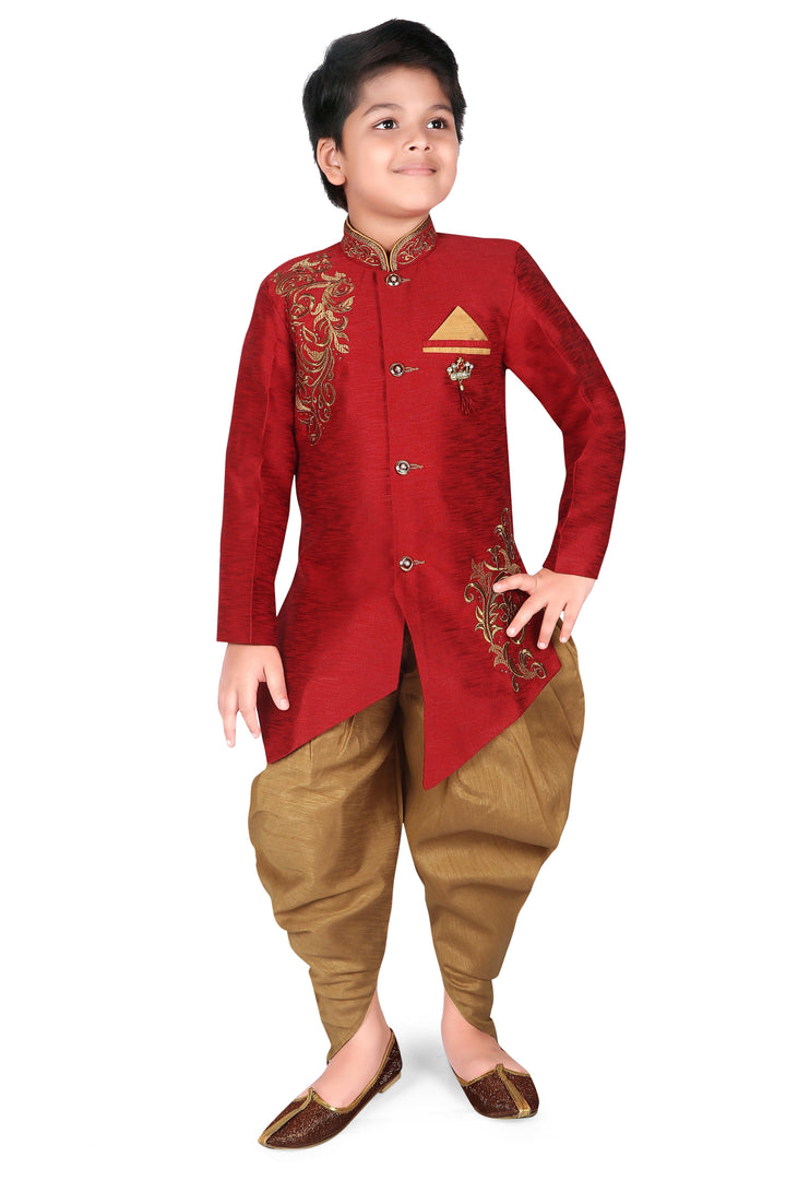 ahhaaaa Embroidered Indo-Western Sherwani for boys (450KZ) - ahhaaaa.com