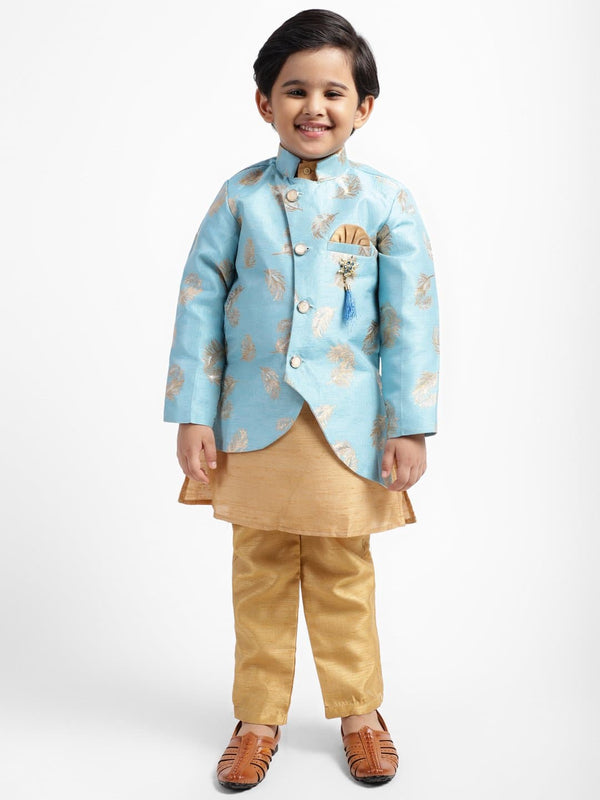 Ahhaaaa Ethnic Wear Sherwani Kurta and Pyjama Set For Kids and Boys