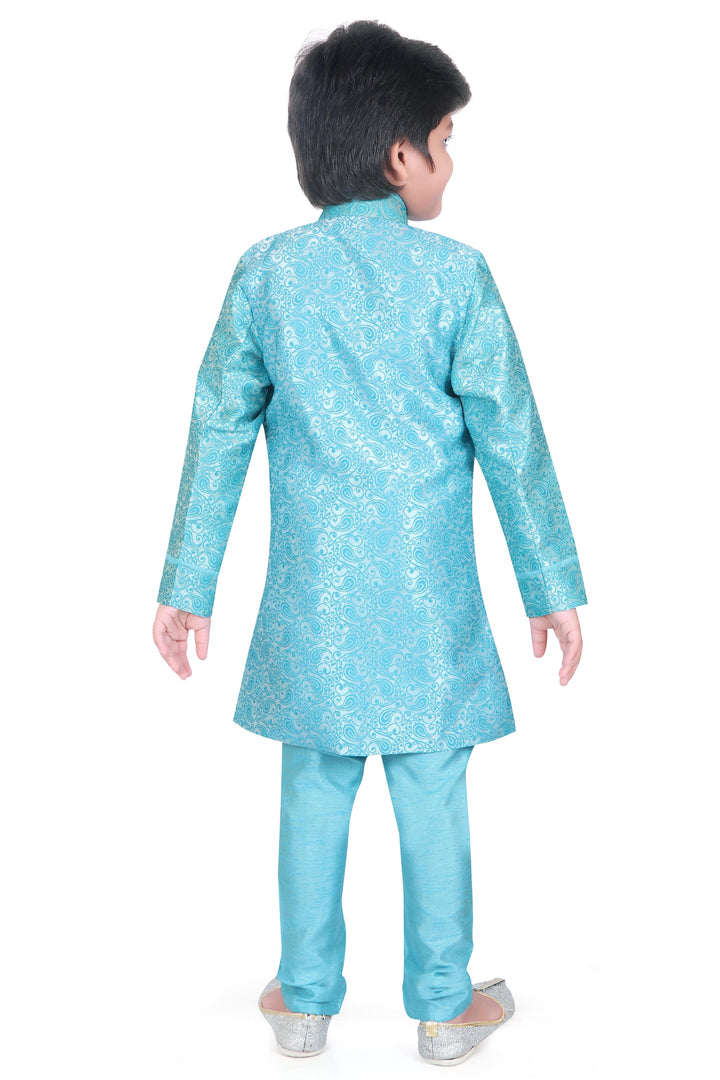 ahhaaaa Ethnic Wear Indo-Western Sherwani and Pyjama for Boys - ahhaaaa.com