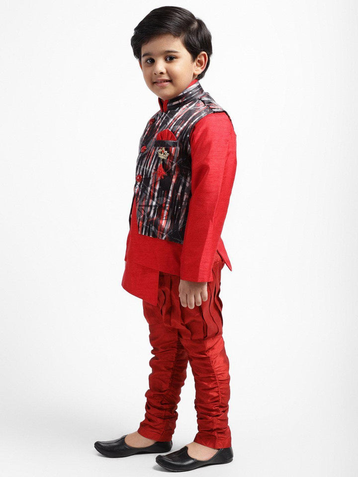 ahhaaaa Kids Ethnic Wear Waistcoat, Indo-Western Kurta and Payjama for Boys - ahhaaaa.com