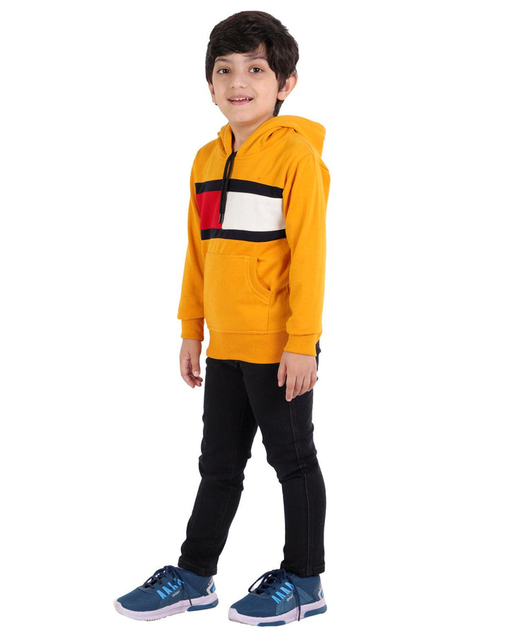 Ahhaaaa Cotton Blend Boys Hooded Sweatshirt - ahhaaaa.com