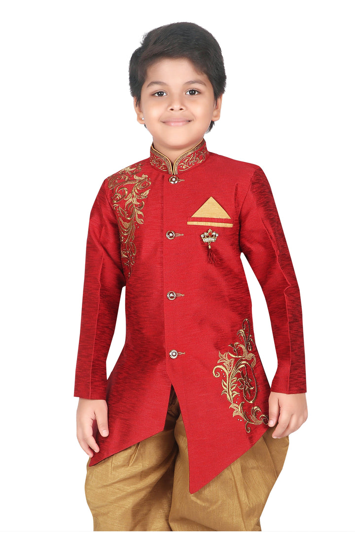 ahhaaaa Embroidered Indo-Western Sherwani for boys (450KZ) - ahhaaaa.com