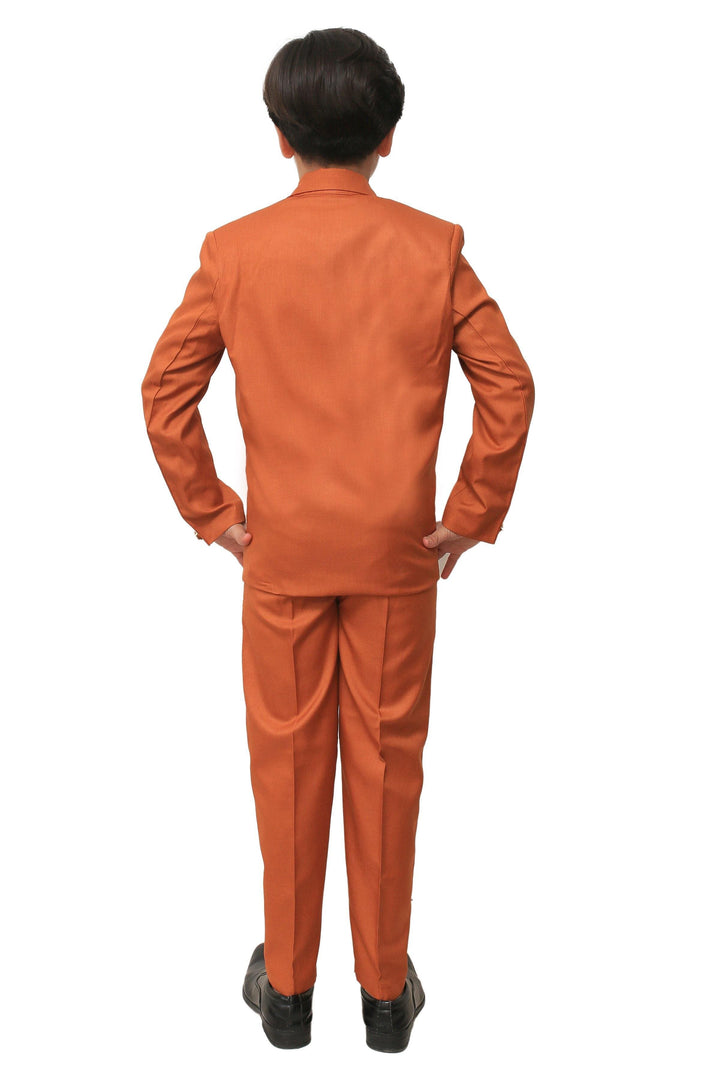 Ahhaaaa Solid Color 5-Piece Suit Set For Boys - ahhaaaa.com