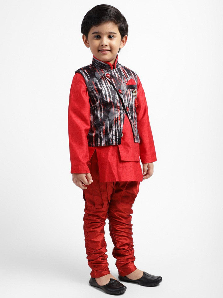 ahhaaaa Kids Ethnic Wear Waistcoat, Indo-Western Kurta and Payjama for Boys - ahhaaaa.com