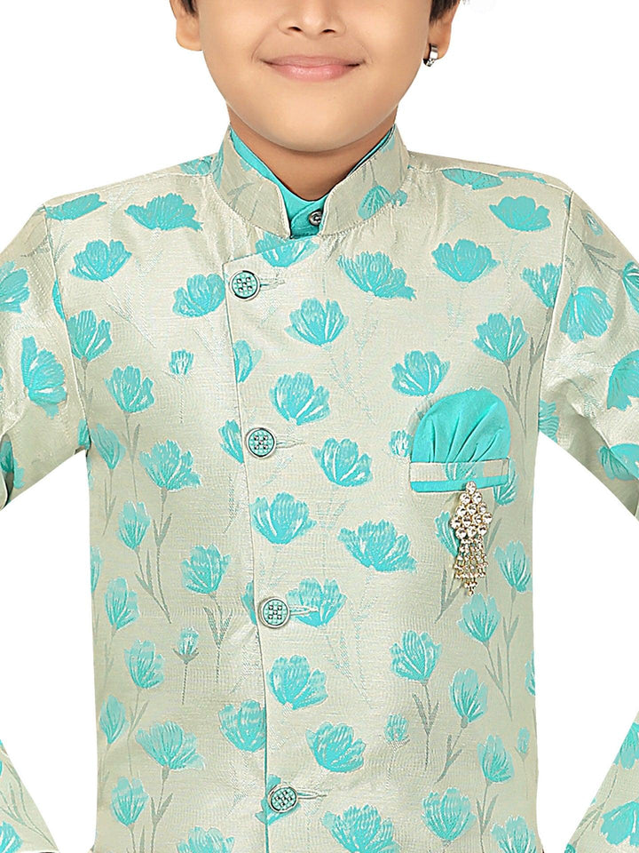 Ahhaaaa Ethnic Wear Sherwani Kurta and Pyjama Set For Boys - ahhaaaa.com
