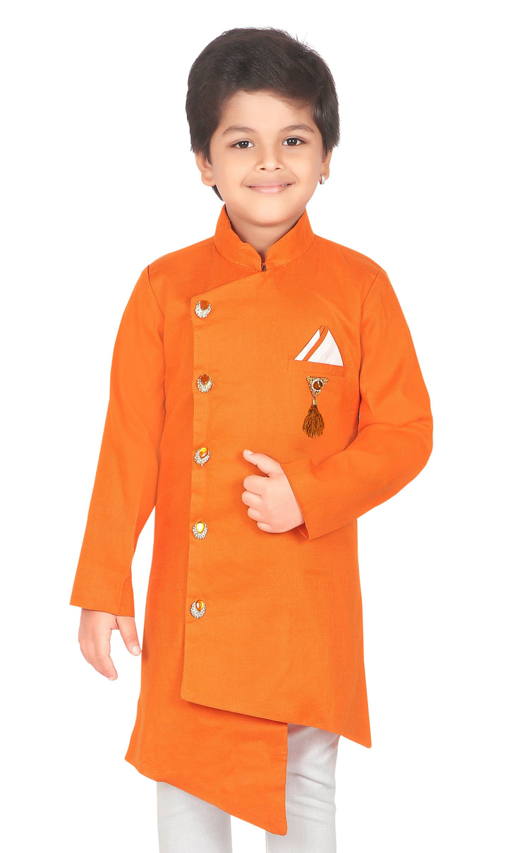 ahhaaaa ethnic wear Indo Western Kurta Pyjama Set for Boys - ahhaaaa.com