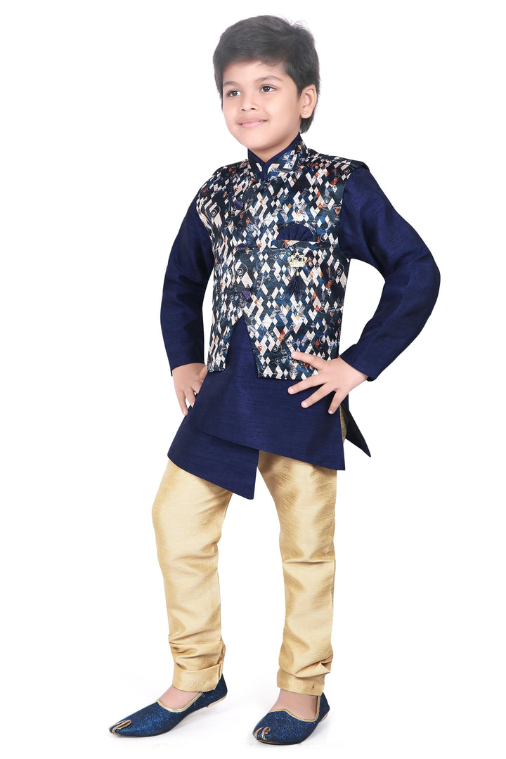 ahhaaaa Ethnic Eear Indo-Western Kurta and Pyjama for Boys - ahhaaaa.com