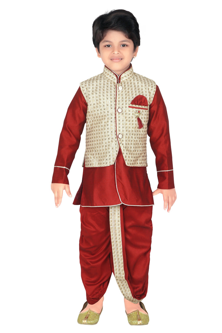 Ahhaaaa Kids Jodhpuri Suits Set for Boys (kids ethnic wear boys) - ahhaaaa.com