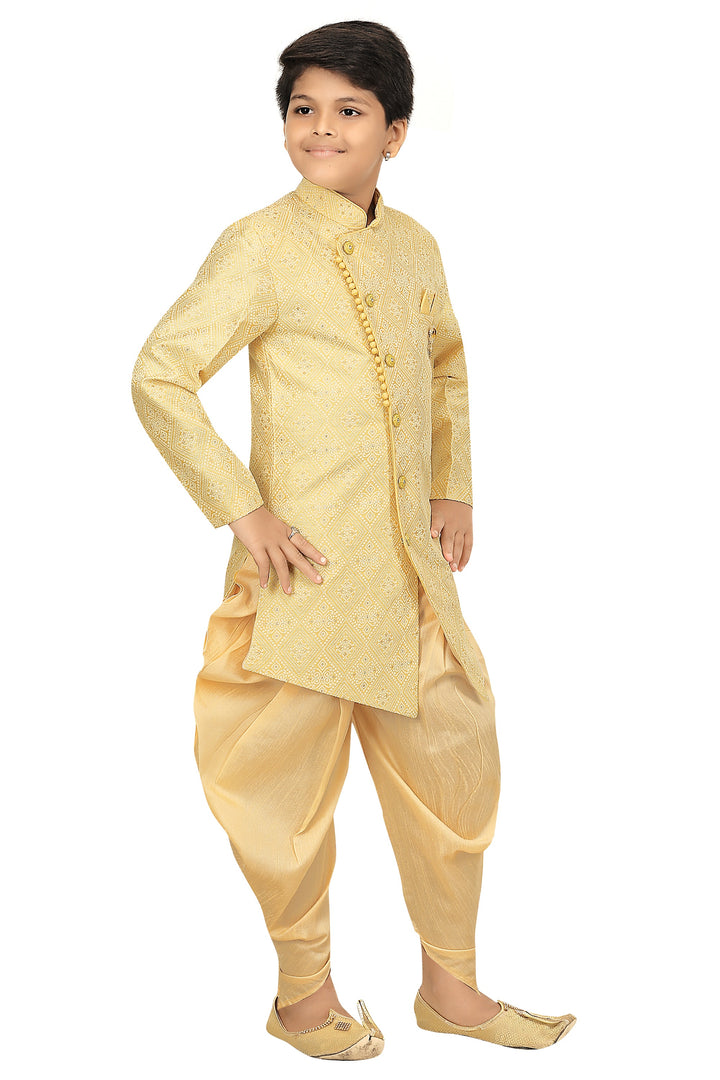 Ahhaaaa Kids Ethnic Indo-Western Kurta and Dhoti Pant Set For Boys