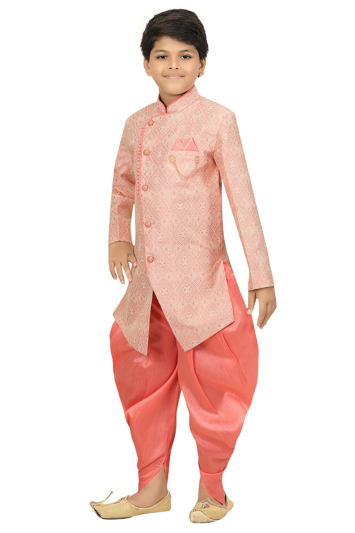 Ahhaaaa Kids Ethnic Indo-Western Kurta and Dhoti Pant Set For Boys