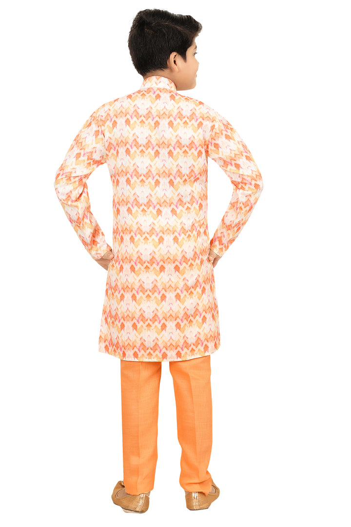 Ahhaaaa Kids Ethnic Silk Blend Kurta Pajama Set for Boys