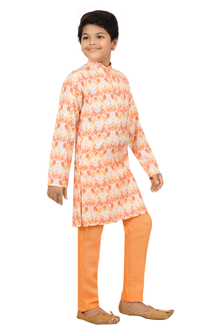 Ahhaaaa Kids Ethnic Silk Blend Kurta Pajama Set for Boys